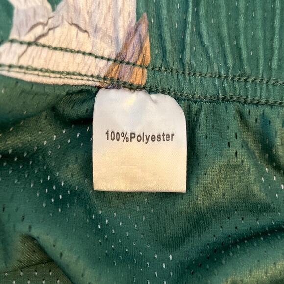 Lumberlegs Mens Owl Print Mesh Athletic Gym Shorts Size 3XL Green Lined NWT - Picture 5 of 9